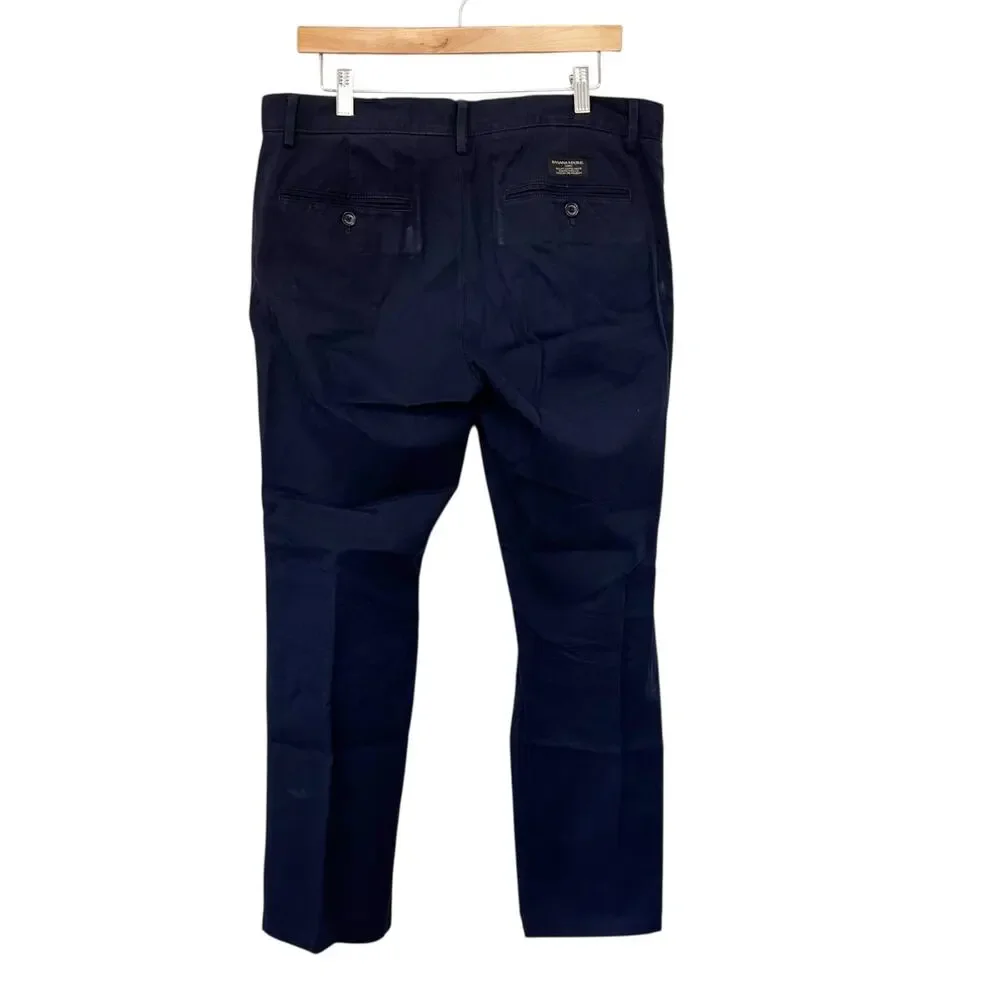 Banana Republic Navy Blue Fulton Chino Pants Sz 34x30